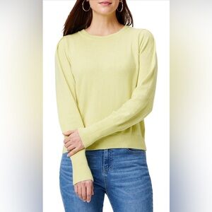 NWT Nic & Zoe Femme Sleeve Sweater in Citrus XS